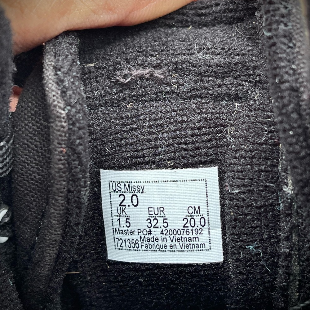 Vans Black and Pink Floral High-Tops - Picture 5 of 5